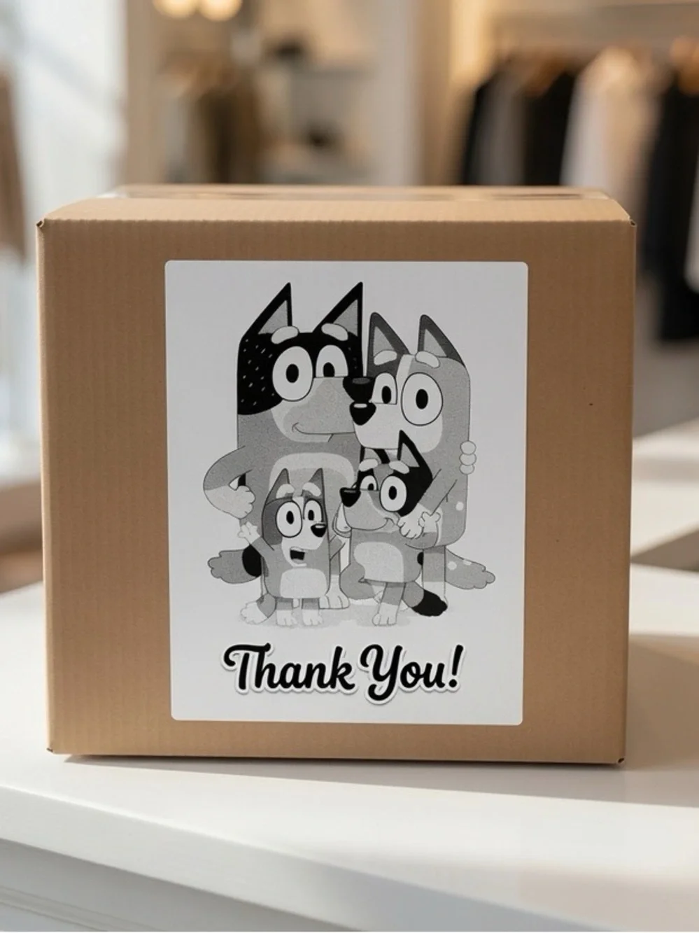 Bluey Family Thank You Stickers-100ct.